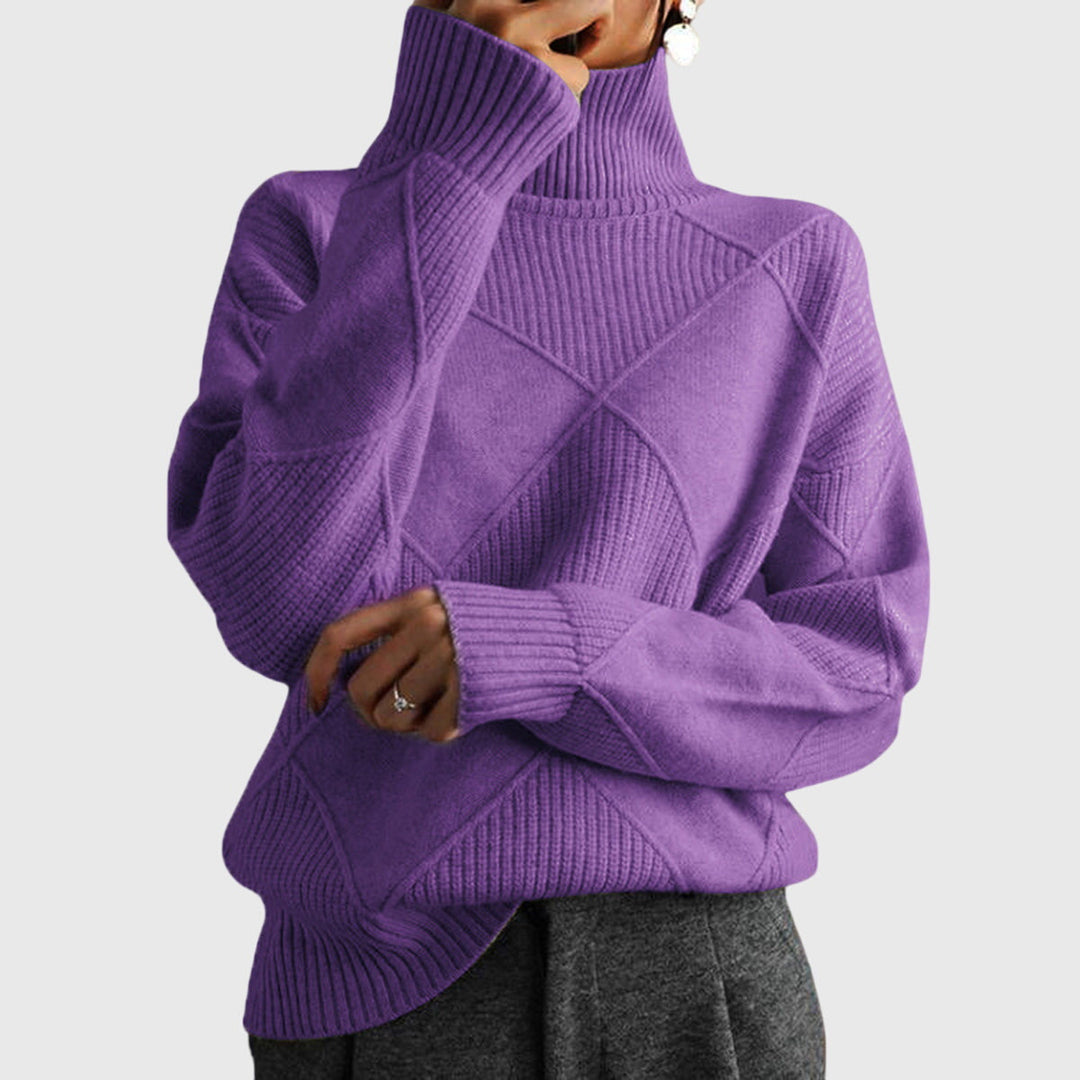 Lauren | Pull en cachemire de luxe à col montant
