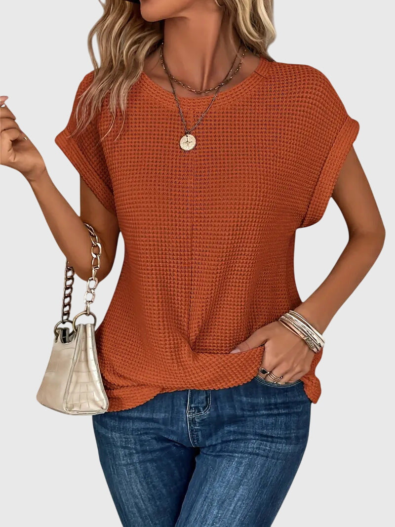 Isa | Blouse Élégante avec Col Rond
