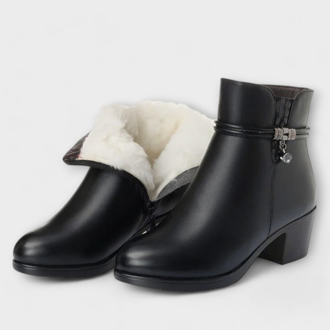 Rocío | Bottines d'Hiver Élégantes et Confortables avec Fermeture Éclair