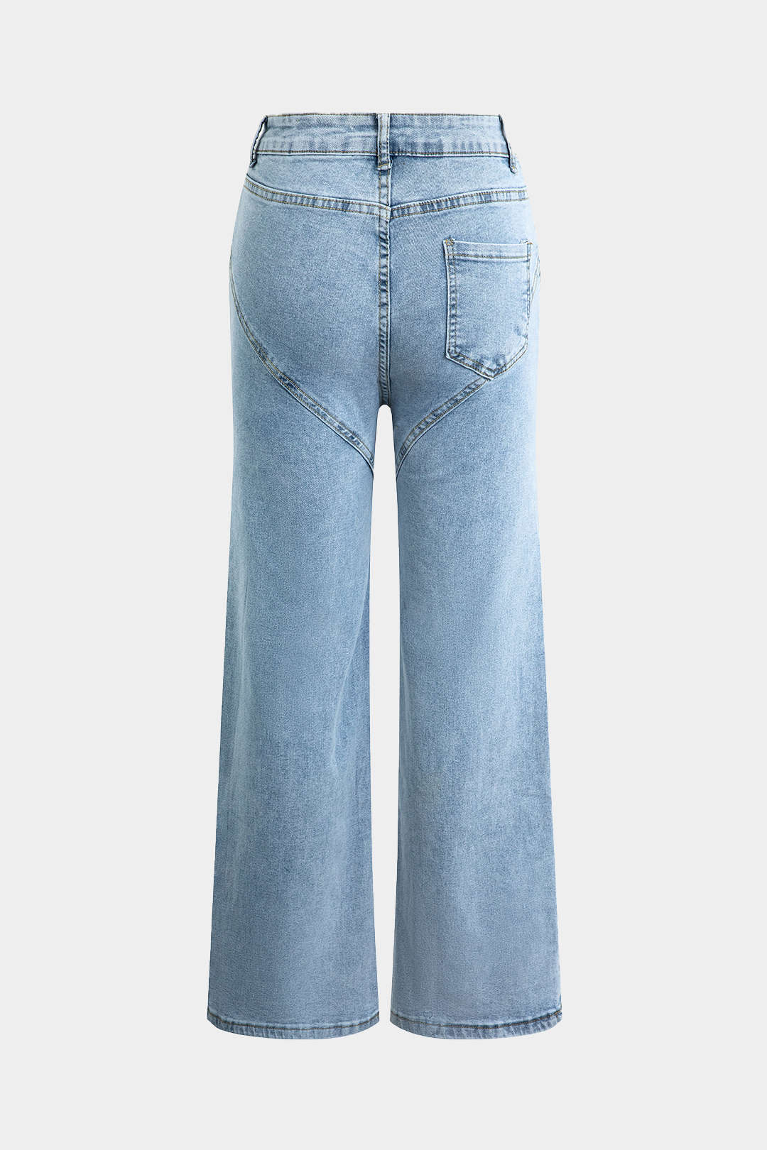 Evian | Jeans Ripped Straight-Leg avec Rhinestones