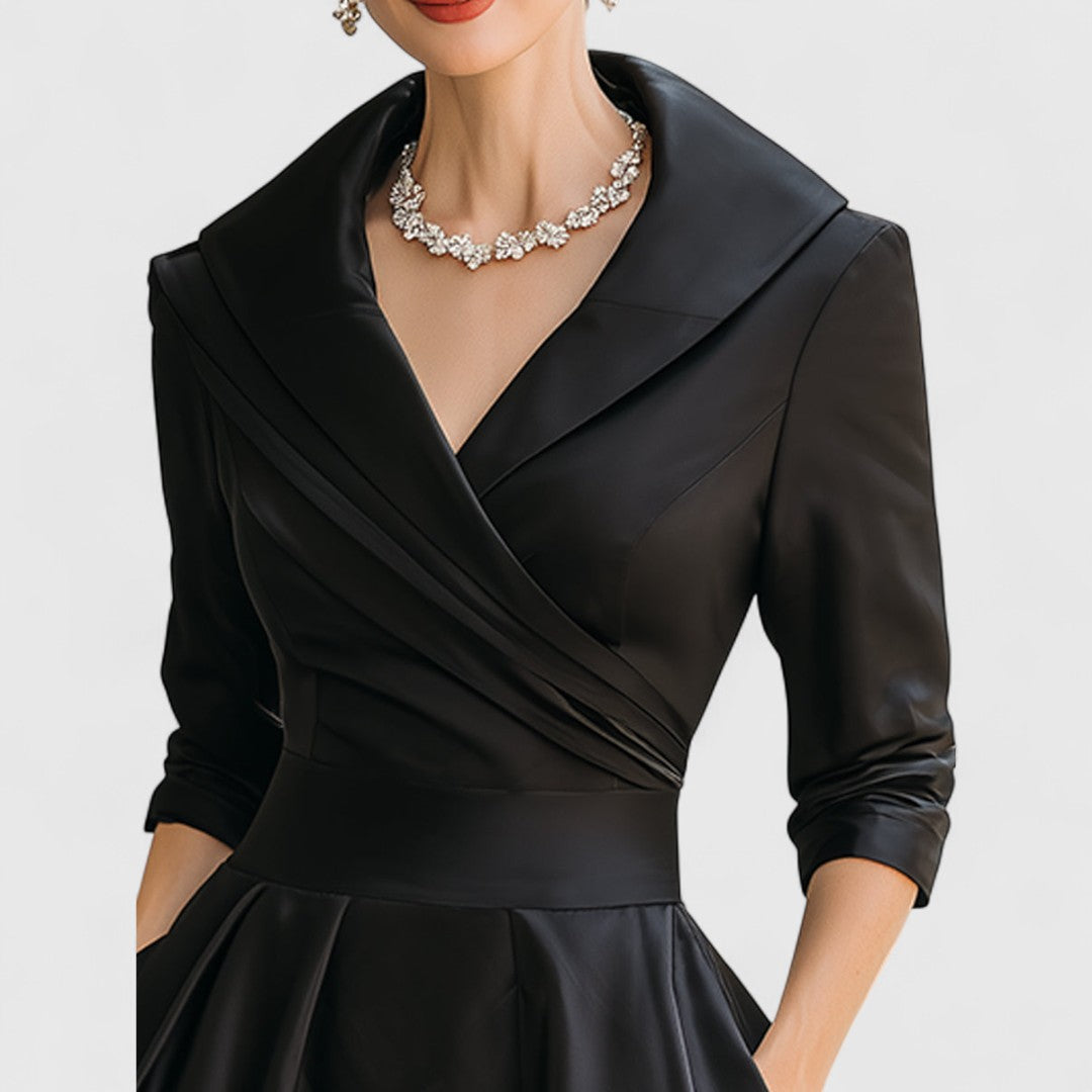 Noelia | Robe Midi en Satin