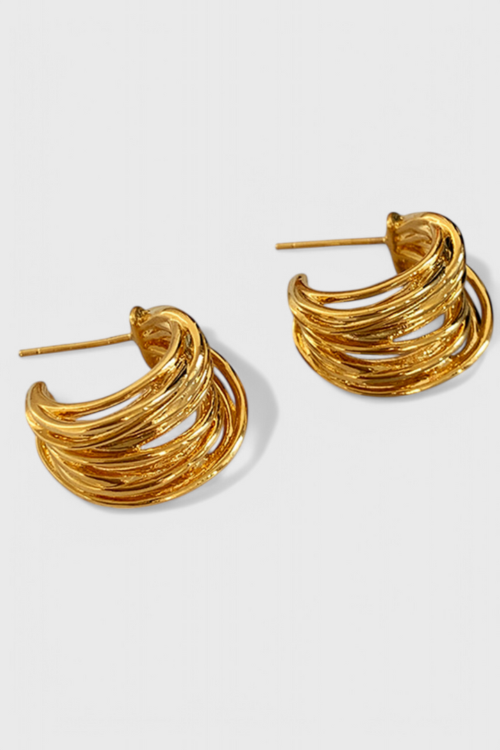 Boucles d'oreilles en forme de C