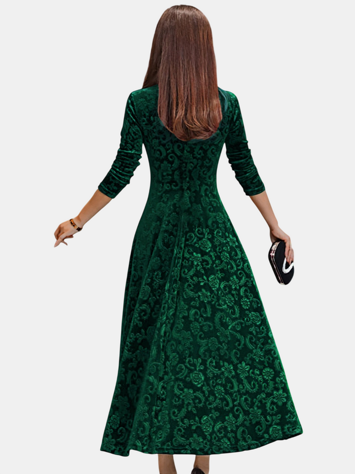 Denise | Robe en Velours Festif