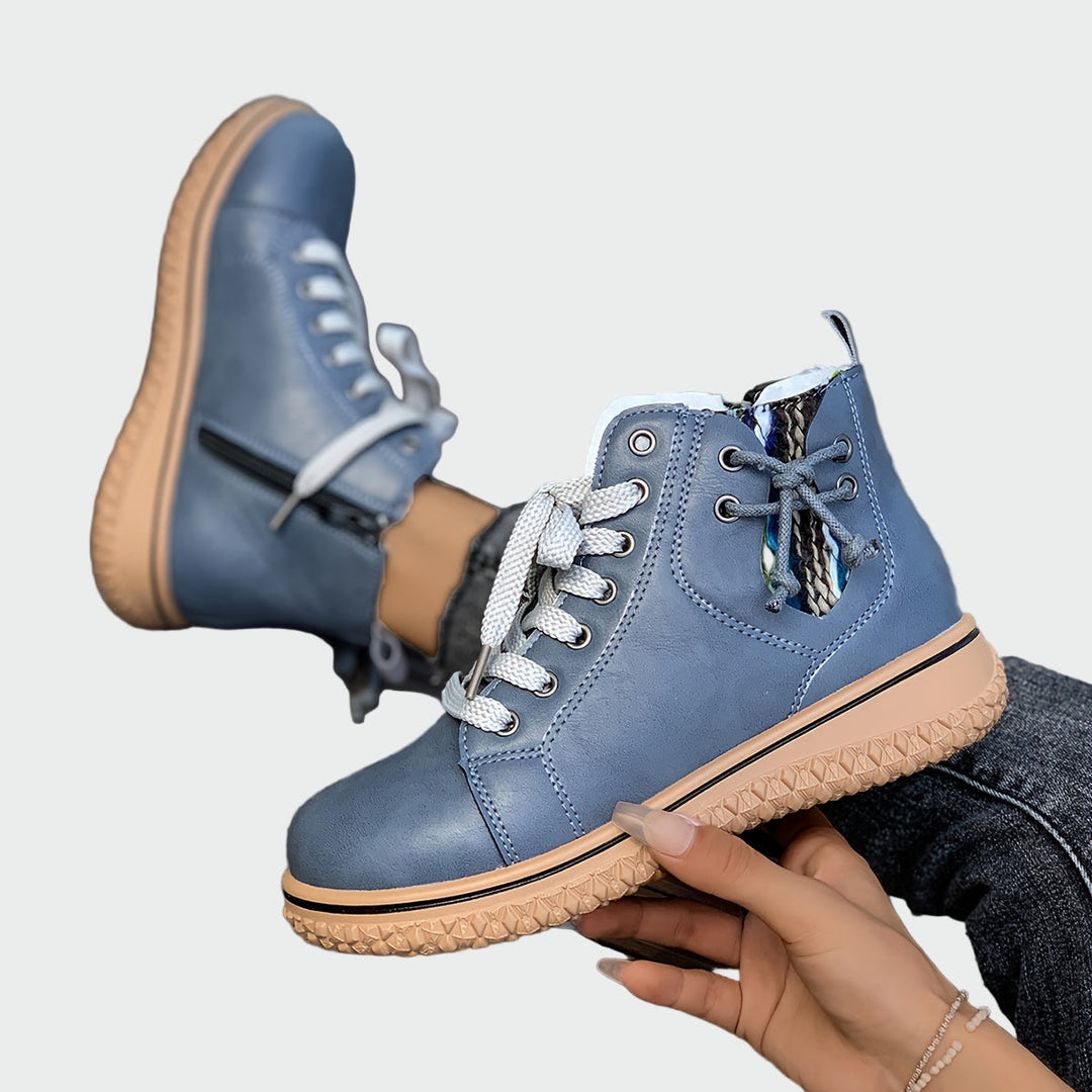Inés | Bottes Orthopédiques En Cuir À Tige Basse Modernes