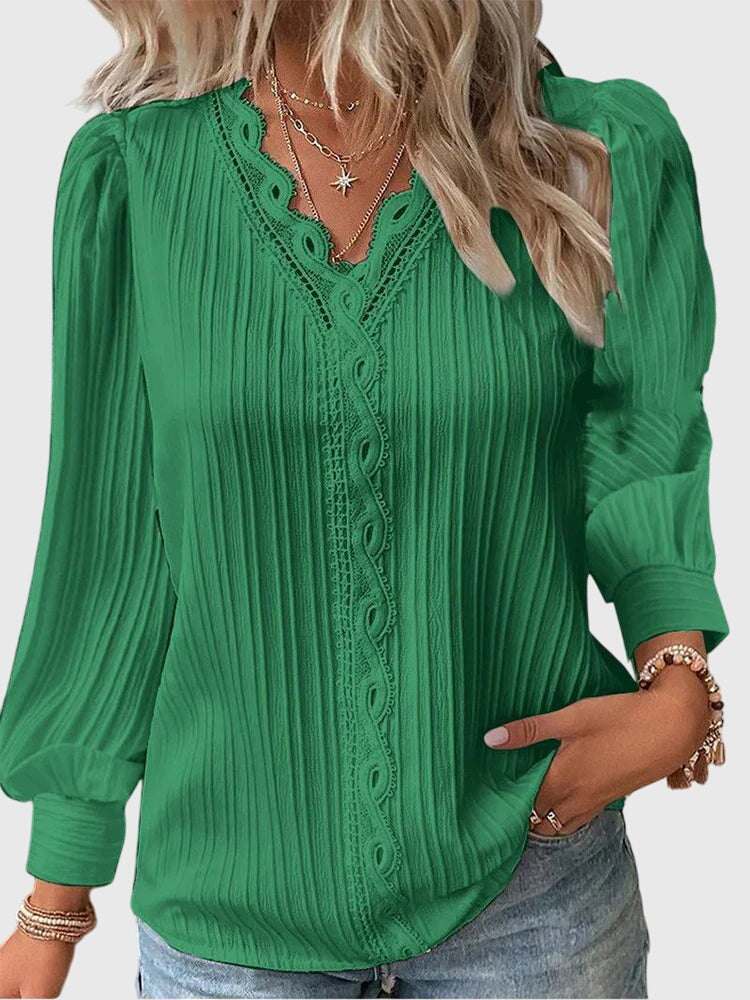Andrea | Blouse en Jersey Élégante
