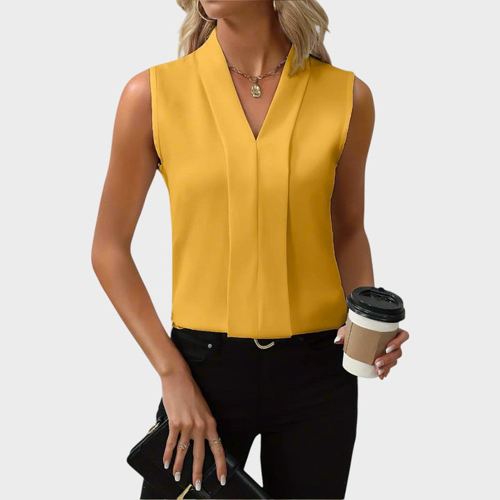 Roma | Blouse Sans Manches Avec Col En V