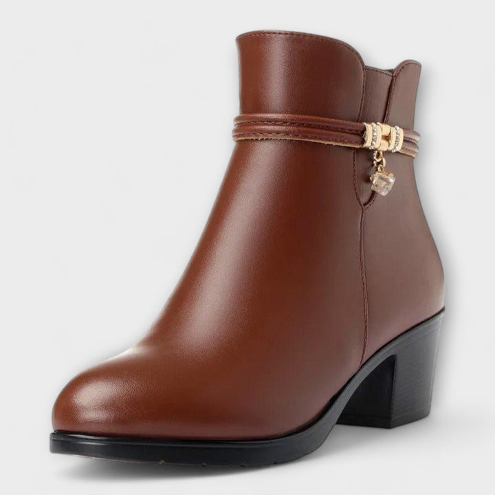 Rocío | Bottines d'Hiver Élégantes et Confortables avec Fermeture Éclair