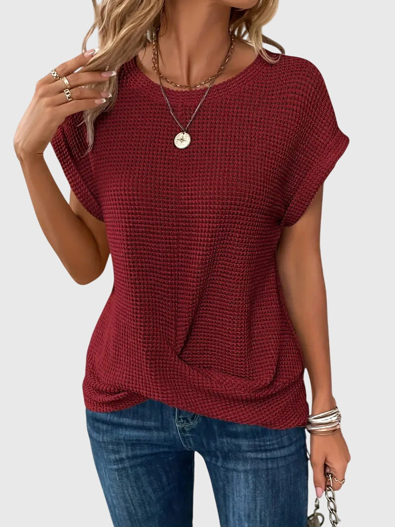 Isa | Blouse Élégante avec Col Rond