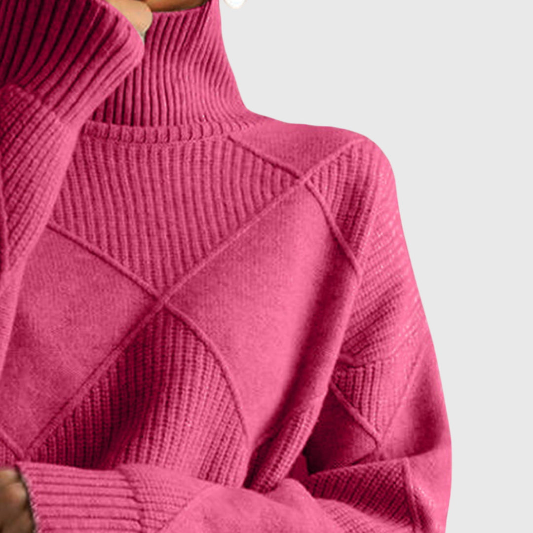 Lauren | Pull en cachemire de luxe à col montant
