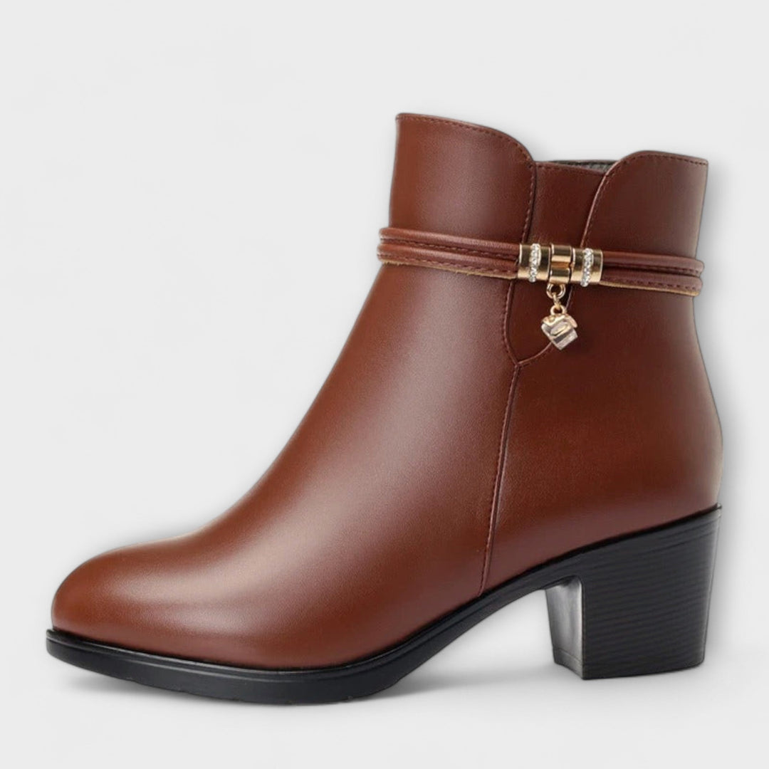 Rocío | Bottines d'Hiver Élégantes et Confortables avec Fermeture Éclair
