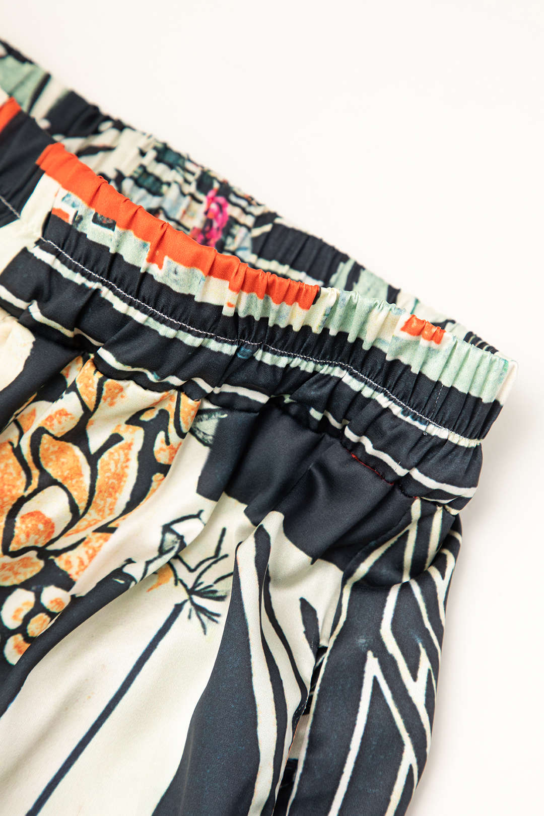 Arce | Pantalons Droits Taille Haute avec Imprimé Floral