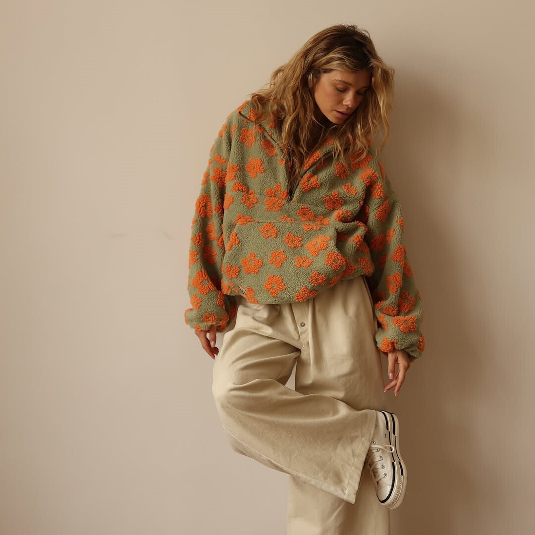 Daisy | Pull Sherpa Boho Floral
