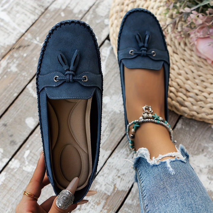 Nadine | Mocassins Classiques avec Détail de Frange