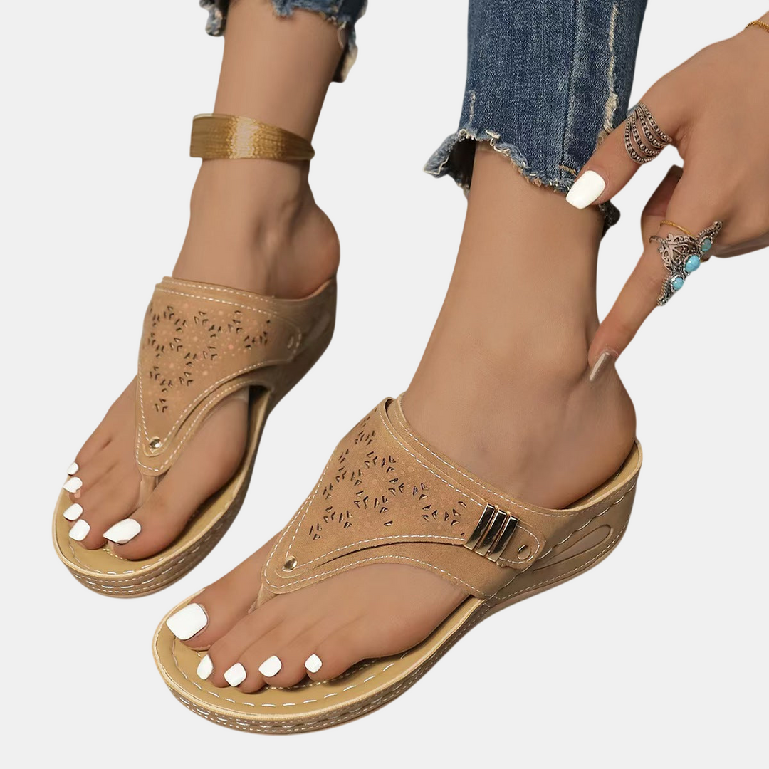 Archella | Sandales à Talon Wedge avec Support