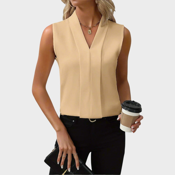Roma | Blouse Sans Manches Avec Col En V