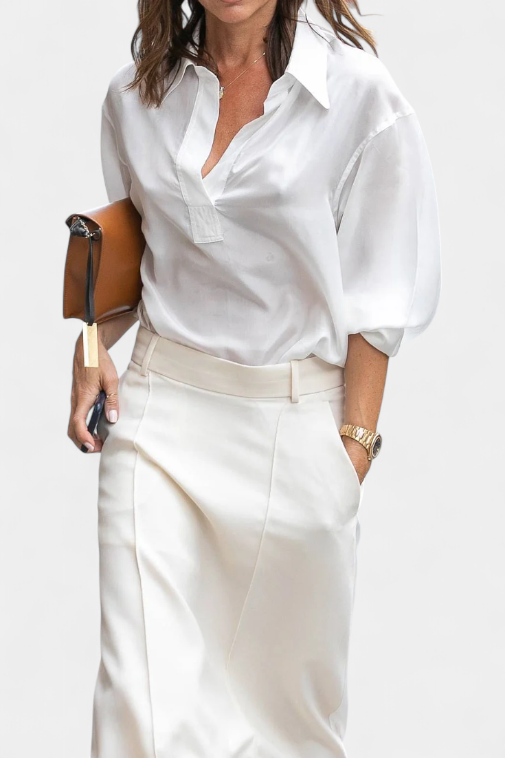 Ada | Jupe H-Line Unie au Style Urbain Moderne