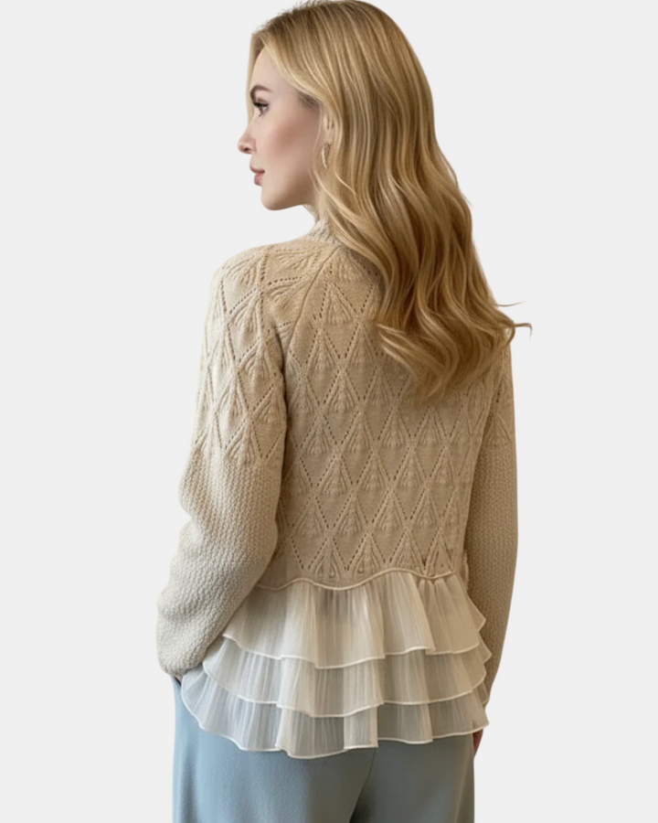 Clara | Pull en Maille avec Volants