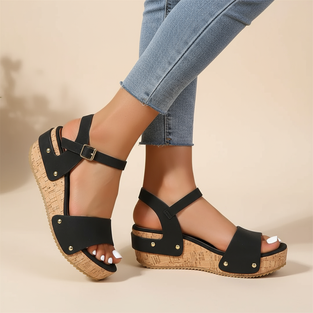Daniela – Sandales Compensées Élégantes