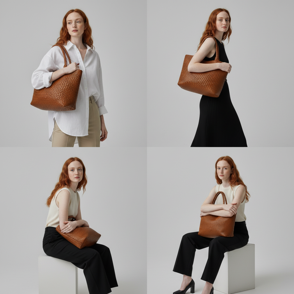 Lana | Sac Tote en Cuir Tressé