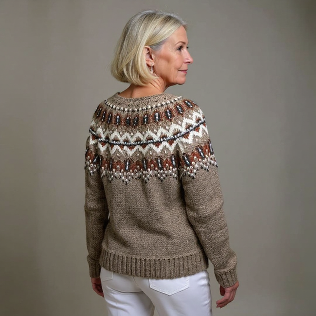 Adeline | Veste en tricot vintage islandaise