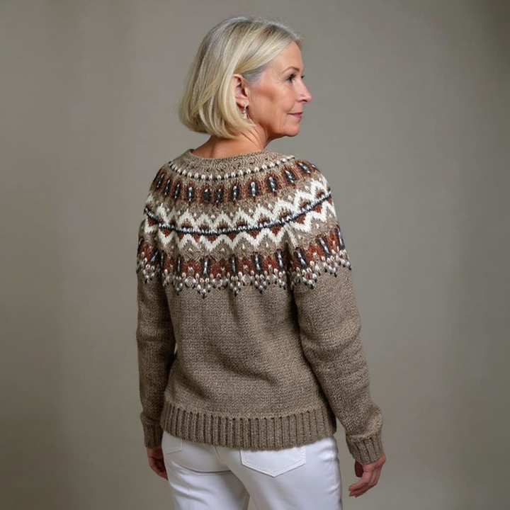 Adeline | Veste en tricot vintage islandaise