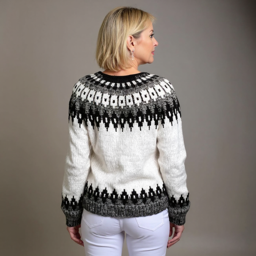 Alexa | Cardigan en tricot vintage islandais