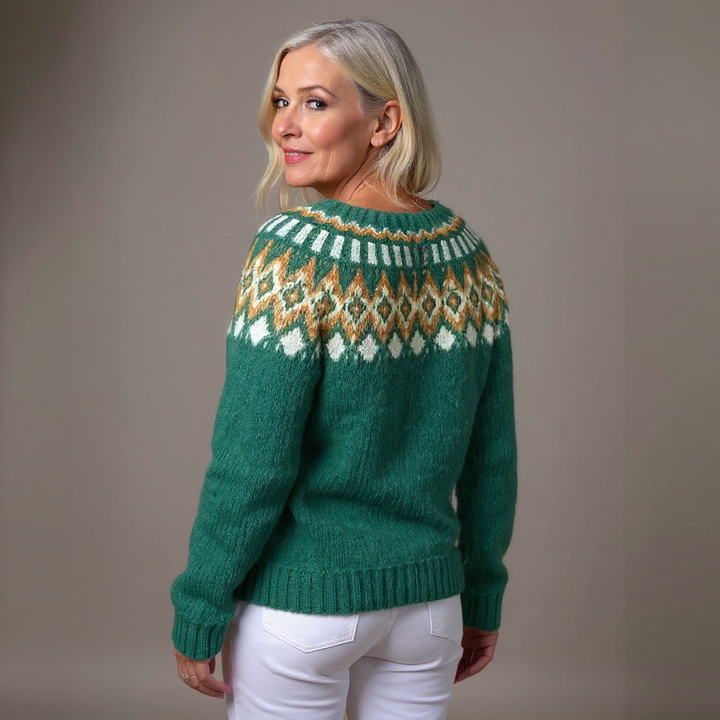 Natalia | Veste en tricot vintage islandaise