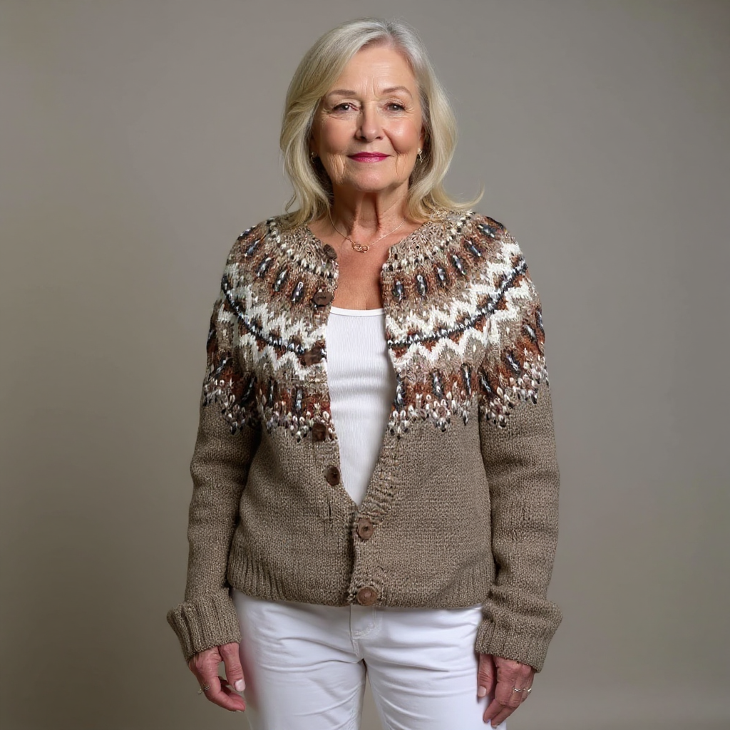 Adeline | Veste en tricot vintage islandaise