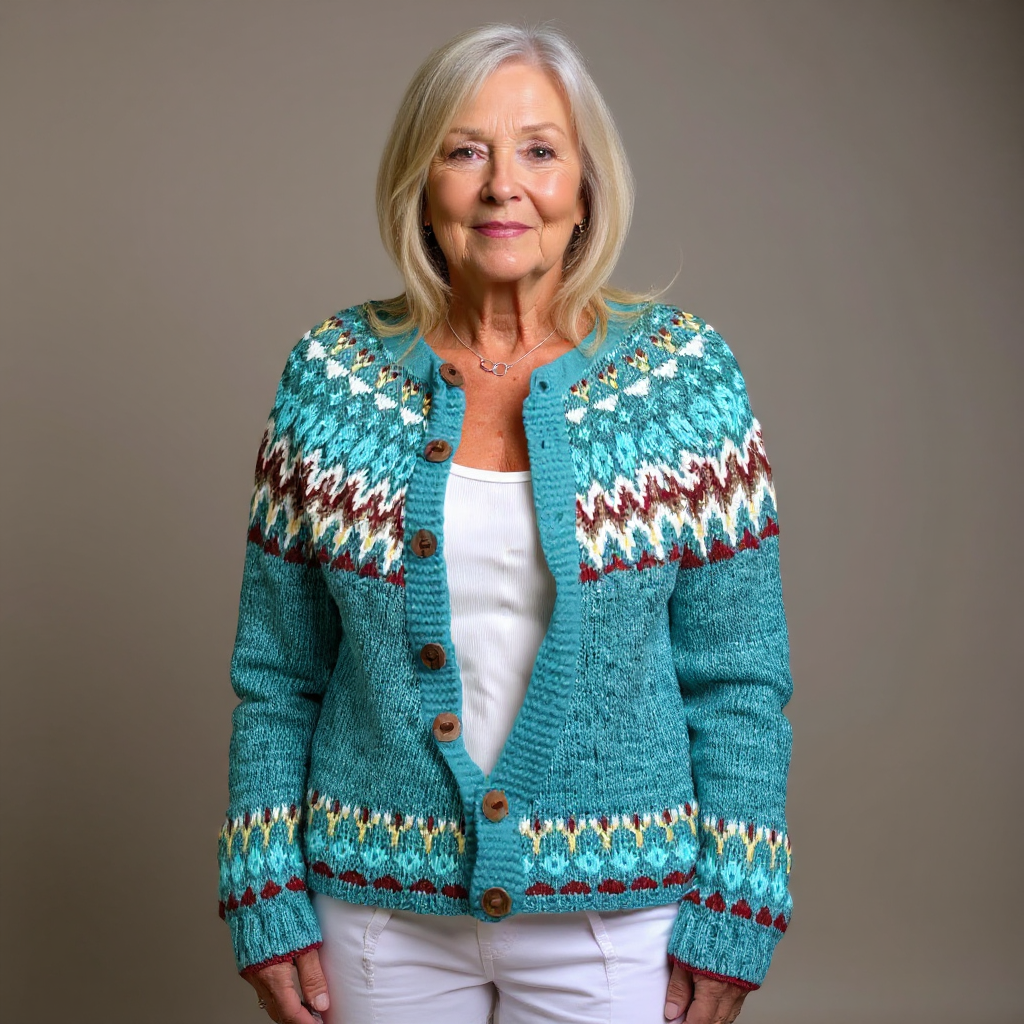 Sérénité | Veste en tricot vintage islandais