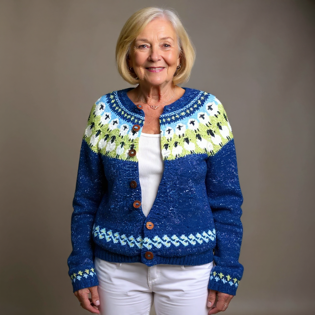 Sophie | Veste en tricot vintage islandaise