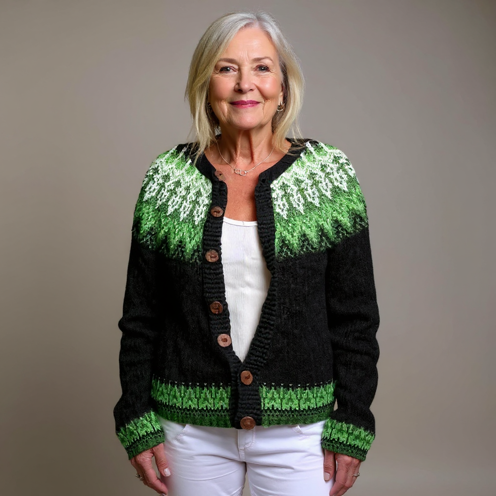 Sadie | Veste en tricot vintage islandaise