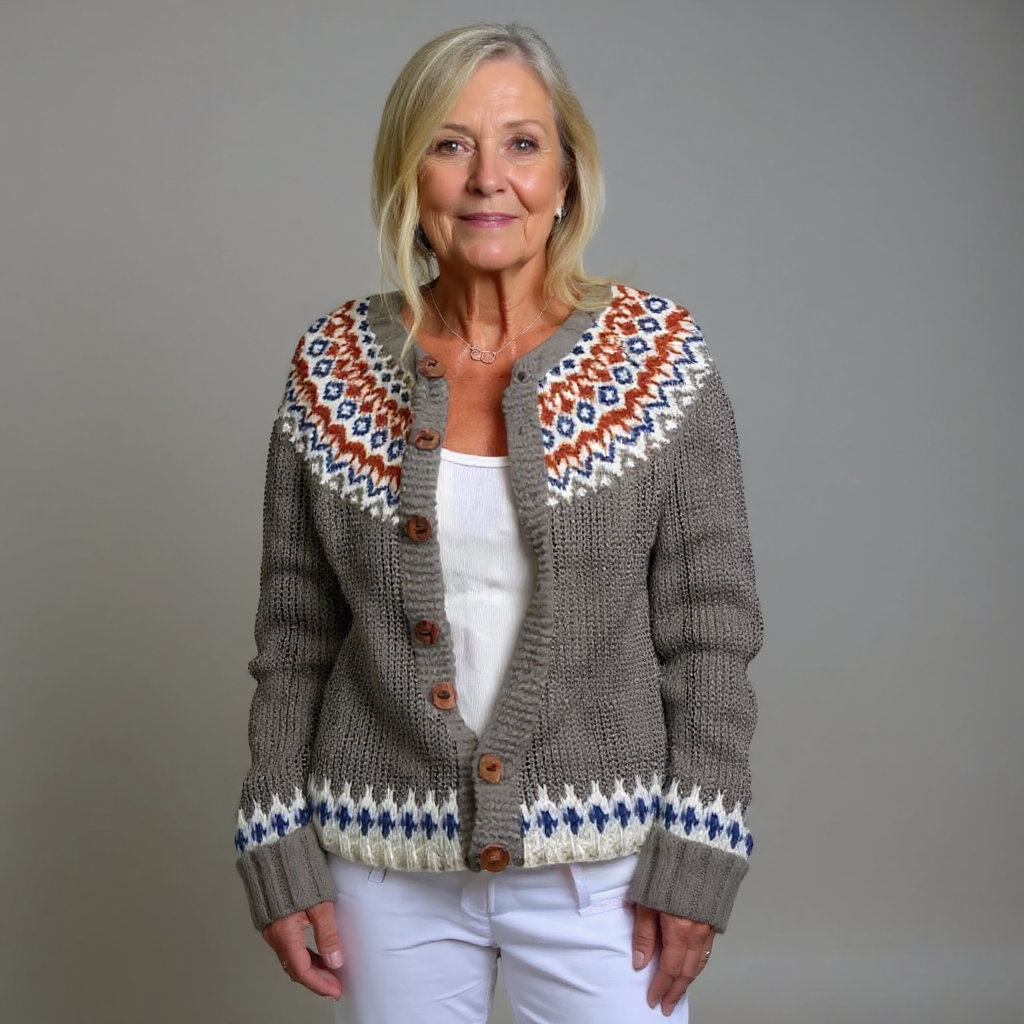 Gabriella | Cardigan en Laine Vintage Islandais