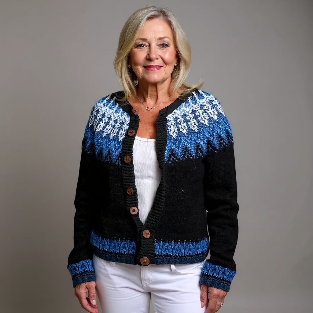 Givanna | Veste en tricot vintage islandaise