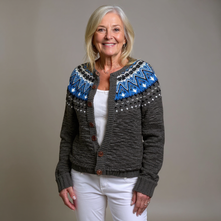 Jade | Cardigan en tricot vintage islandais