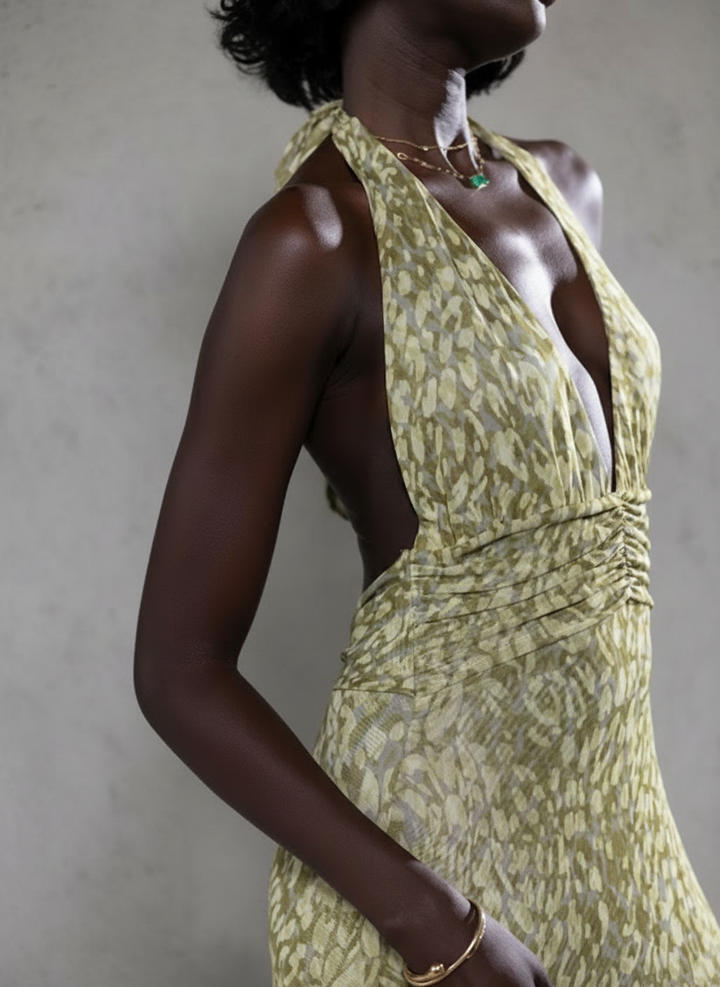 Chelsea | Robe maxi avec nœud dans le dos