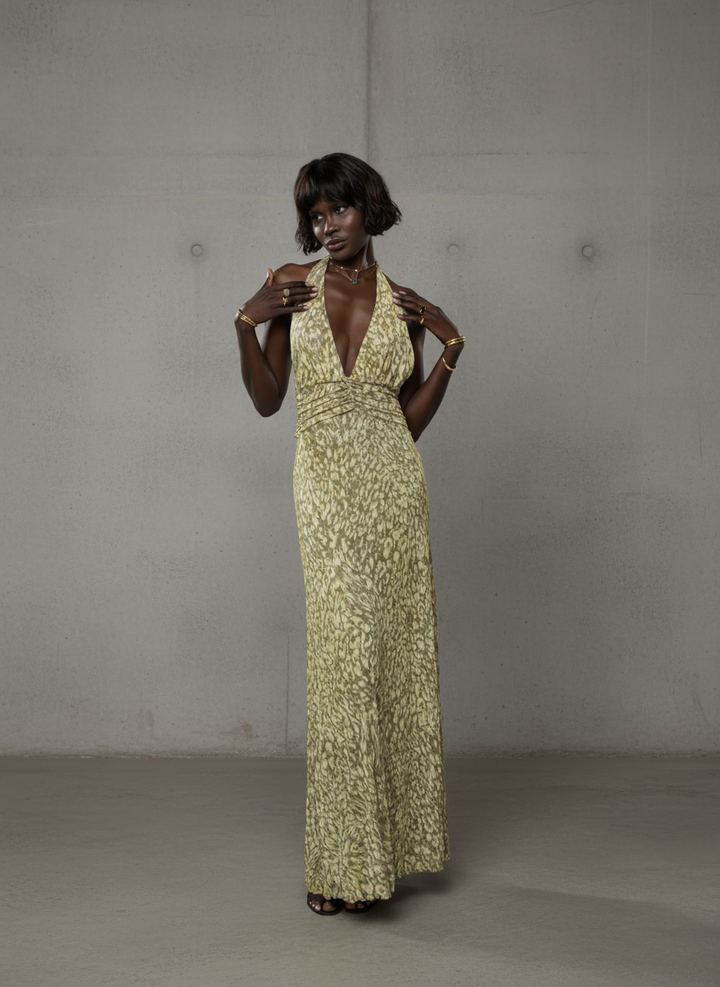Chelsea | Robe maxi avec nœud dans le dos