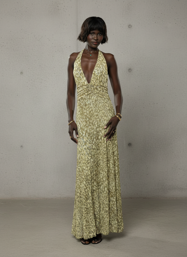 Chelsea | Robe maxi avec nœud dans le dos