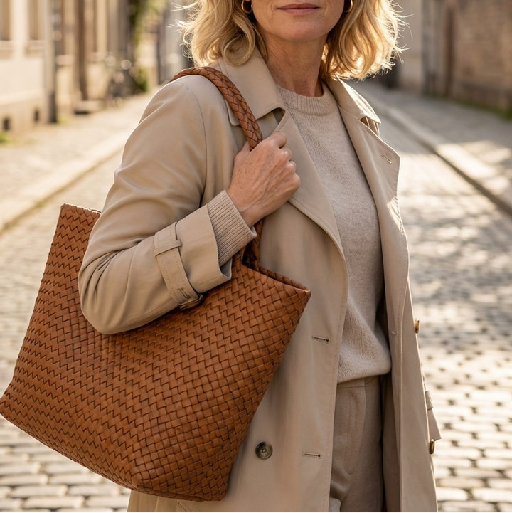 Lana | Sac Tote en Cuir Tressé