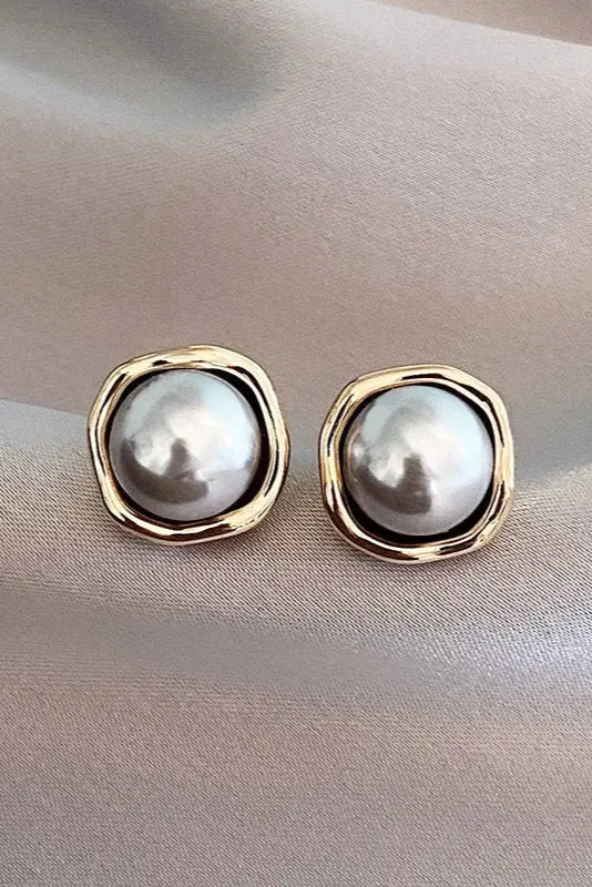 Boucles d'Oreilles en Perles Noires Élégantes avec une Grâce Intemporelle