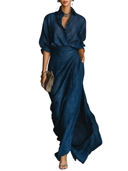 Cielo | Ensemble chemise et jupe longue