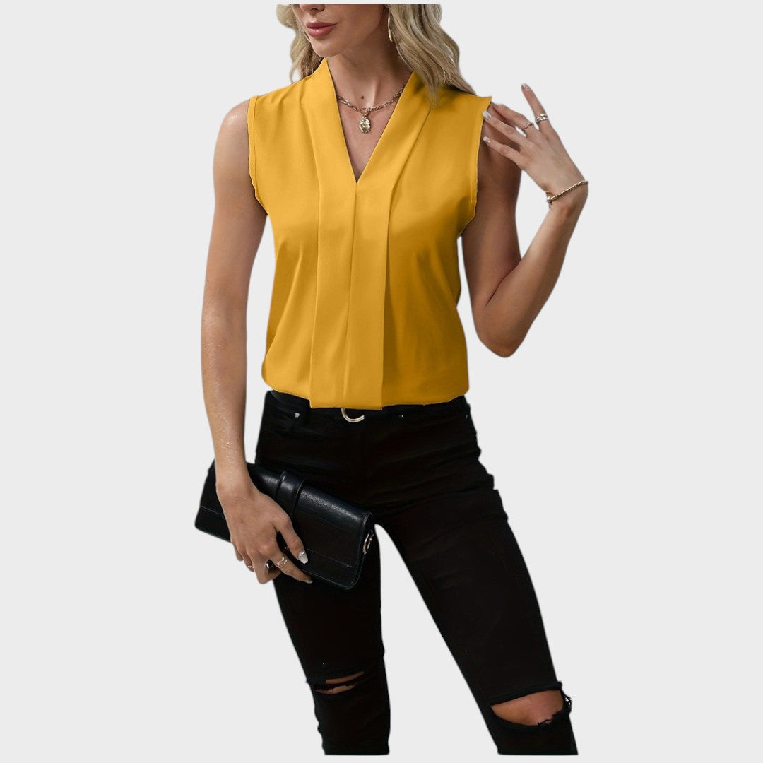 Roma | Blouse Sans Manches Avec Col En V