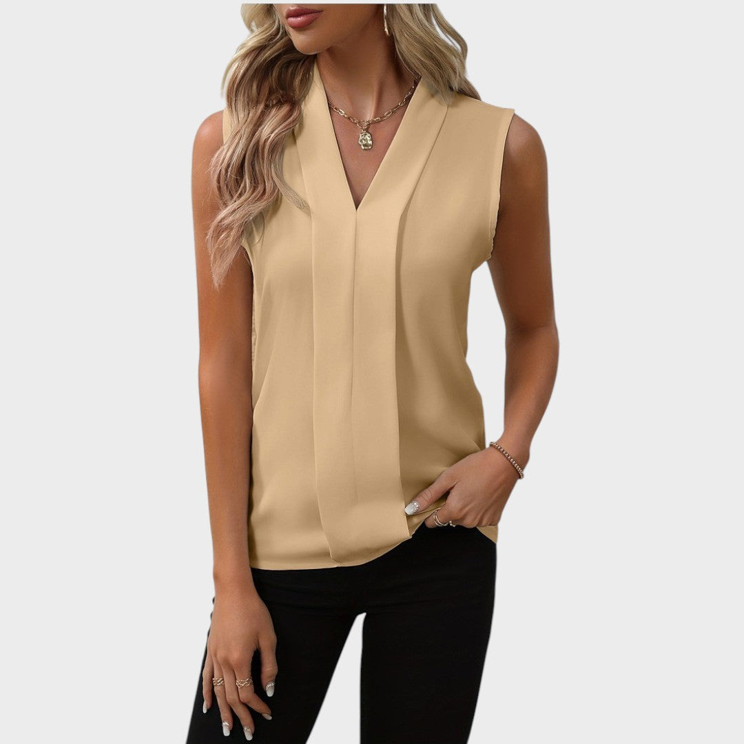 Roma | Blouse Sans Manches Avec Col En V