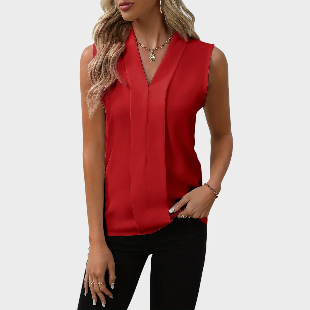 Roma | Blouse Sans Manches Avec Col En V