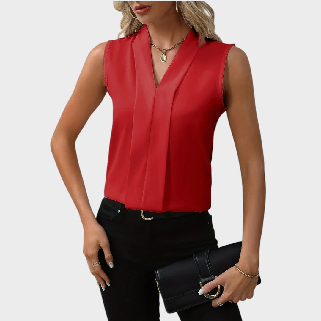 Roma | Blouse Sans Manches Avec Col En V