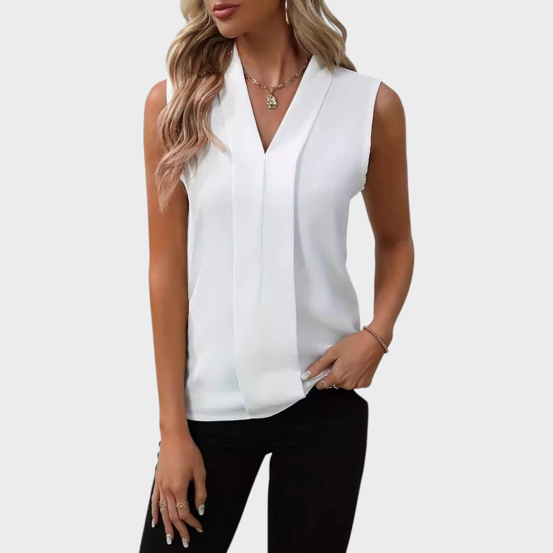 Roma | Blouse Sans Manches Avec Col En V