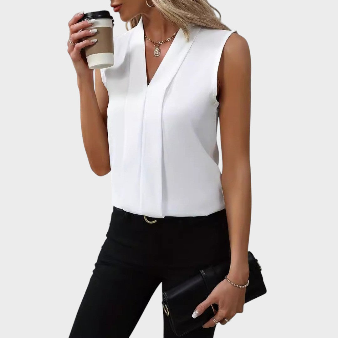 Roma | Blouse Sans Manches Avec Col En V