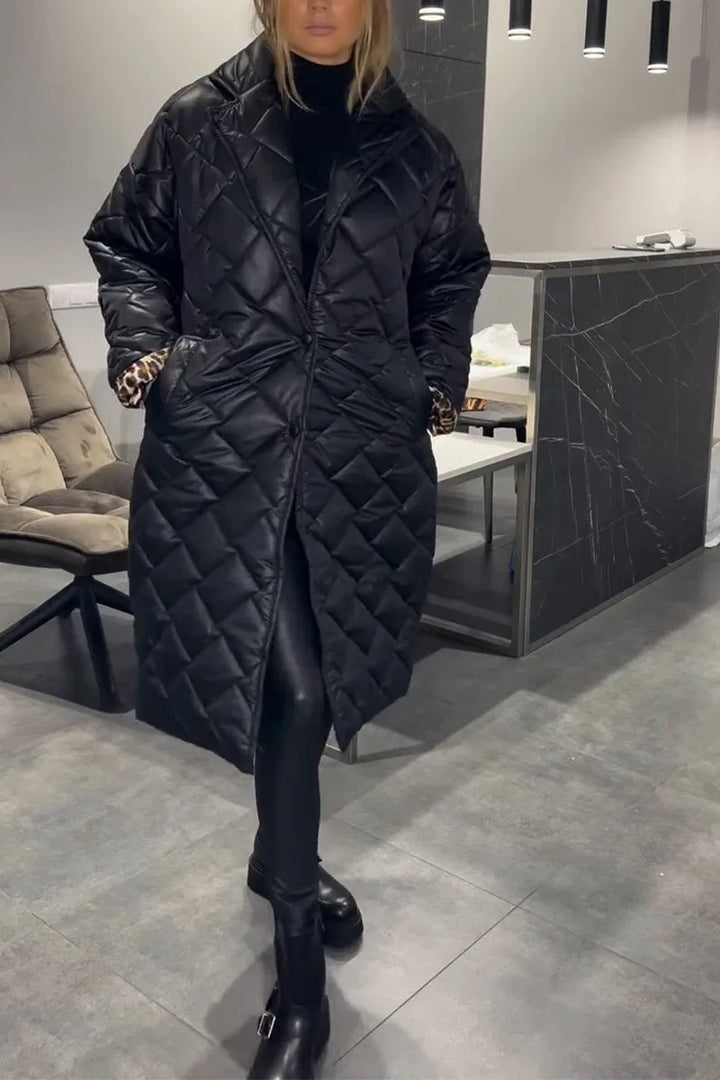 Ofira | Manteau réversible avec doublure léopard