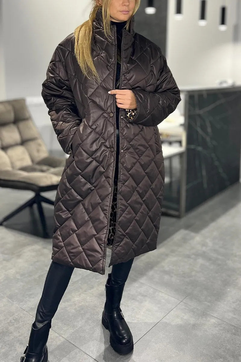 Ofira | Manteau réversible avec doublure léopard