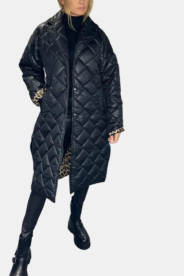 Ofira | Manteau réversible avec doublure léopard