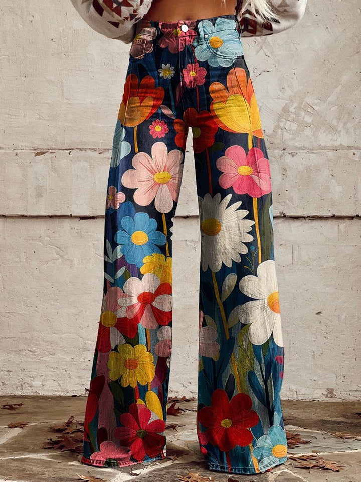 Lena | Pantalon Large Floral
